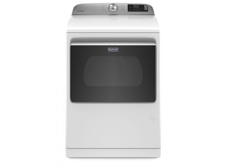 Maytag 7.4 Cu. Ft. White Smart Capable Gas Dryer With Extra Power Button