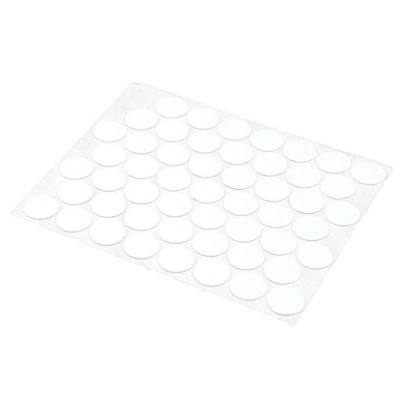 Prime-Line Round Plastic Screw Hole Cover 9/16 in. D X 0.3 in. L 53 pk White