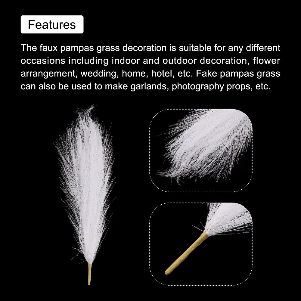 8Pcs Pampas Grass 17.7\