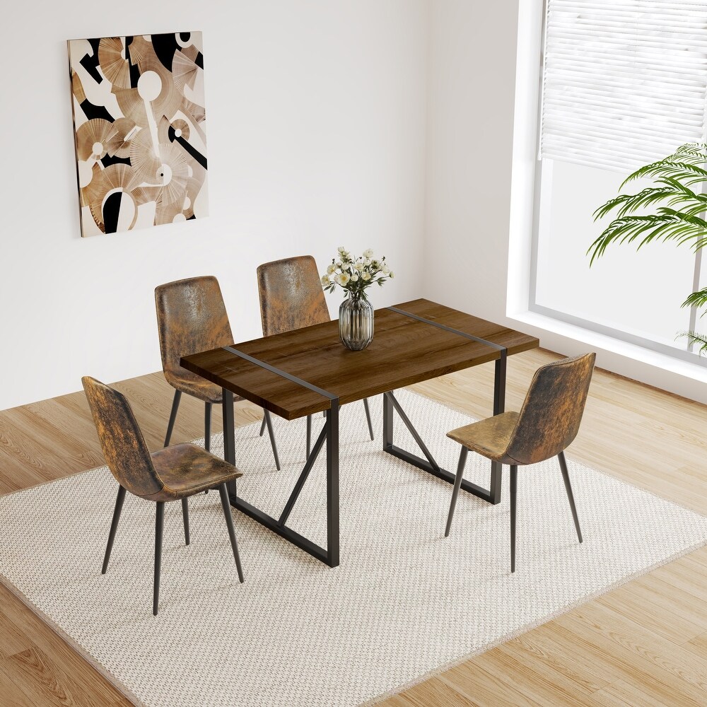 Rectangular MDF Dining Table For 4 6 Person  With 1.5\