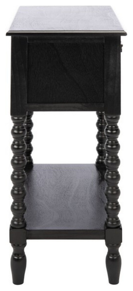 Thelma 3 Drawer Console Table Black   Traditional   Console Tables   by V.S.D Furniture  Houzz