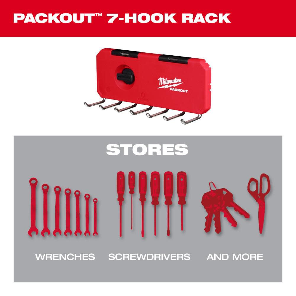 MW PACKOUT 7 Hook Rack 48-22-8329 from MW