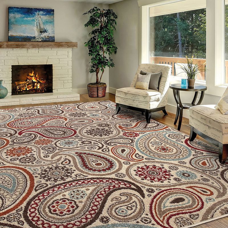 Concord Global Paisley Area Rug