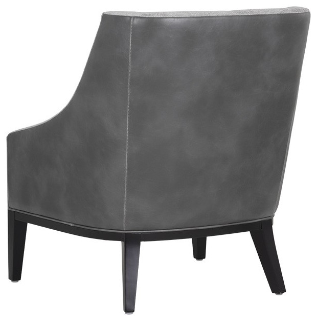 Aurora Lounge Chair  Polo Club Stone/Overcast Gray   Transitional   Armchairs And Accent Chairs   by Sunpan Modern Home  Houzz