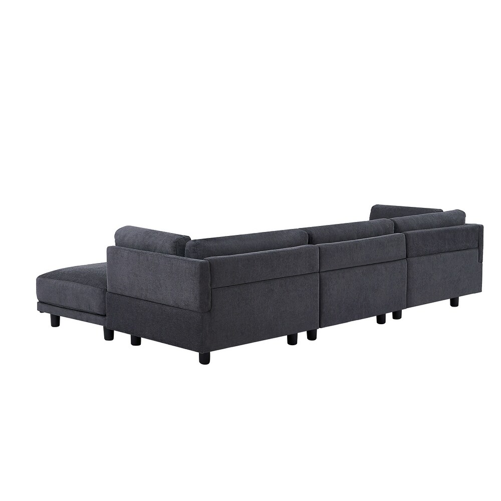 Upholstery Convertible Sectional Sofa  L Shaped Couch