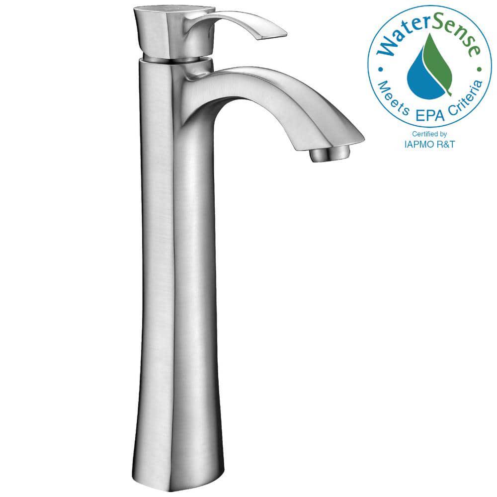 ANZZI Harmony Series Single Hole SingleHandle Vessel Bathroom Faucet in Brushed Nickel