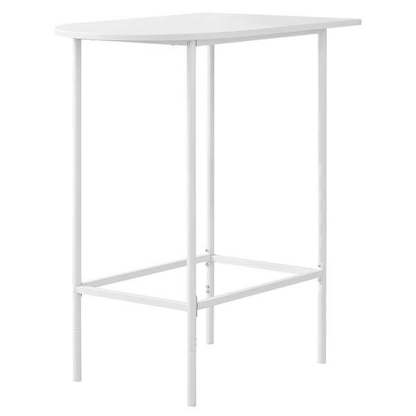 White Top And Metal Spacesaver Home Bar Table