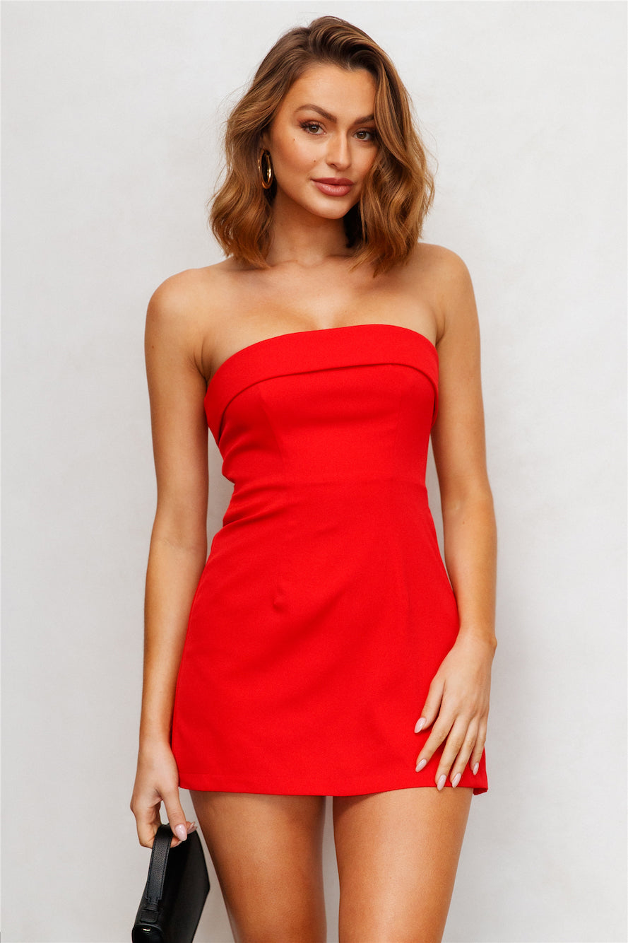 Finest Touch Romper Red