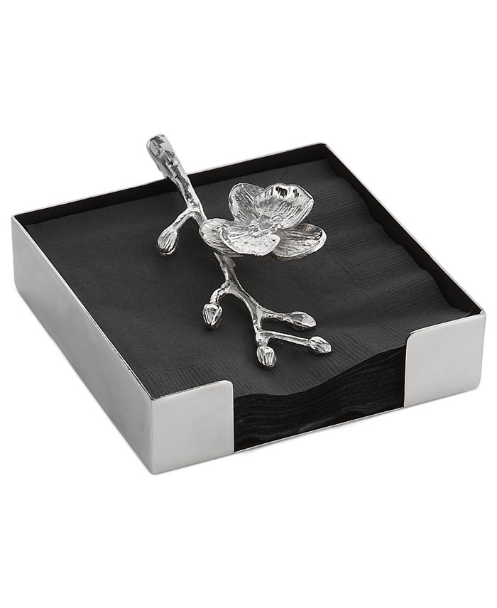 Michael Aram White Orchid Cocktail Napkin Holder