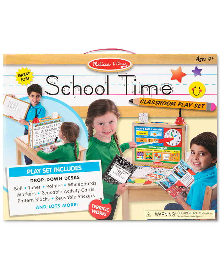 Melissa and Doug Kids School Time! Classroom Play Set