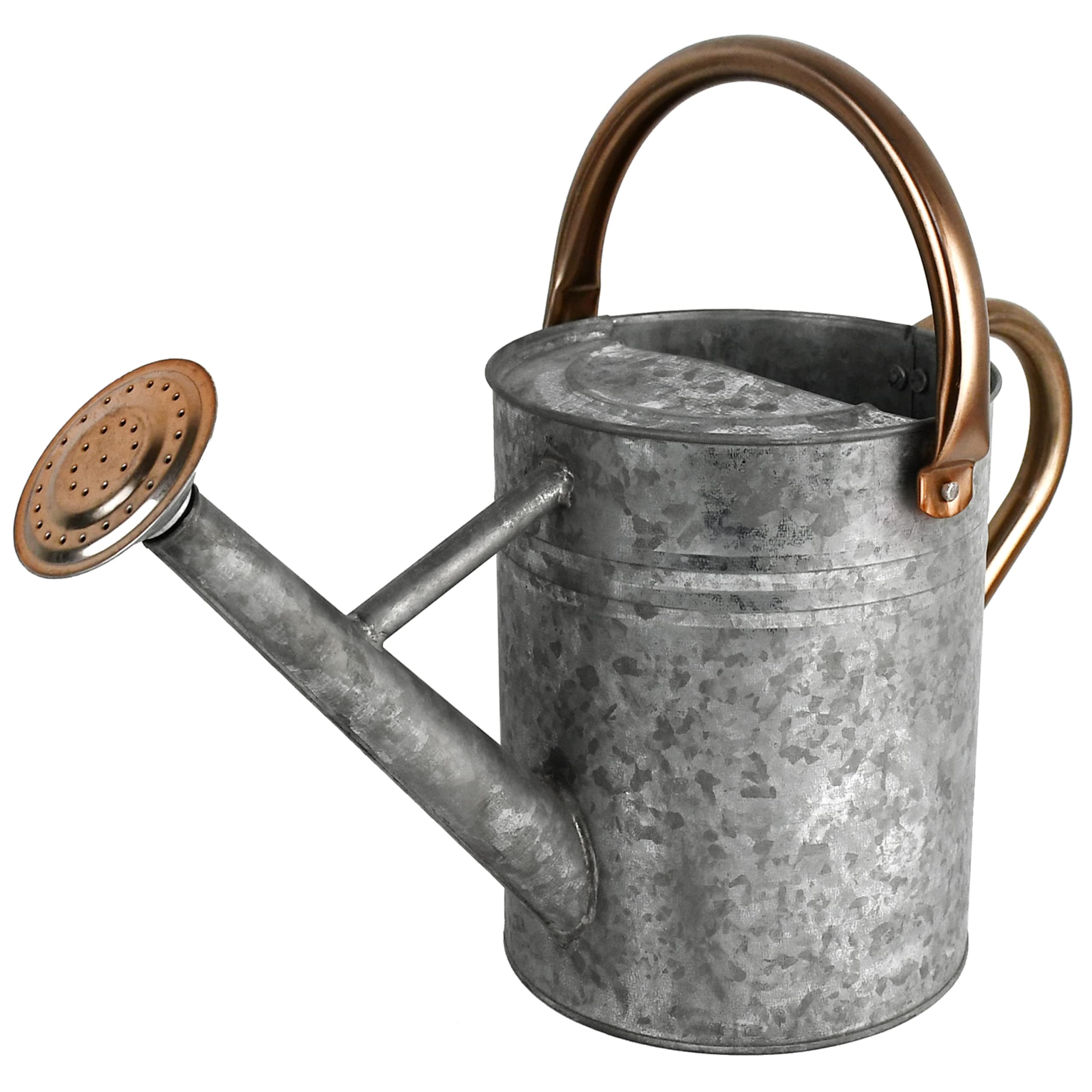 Homarden Colored Metal Watering Can with Removable Spout， Copper Watering Can， 1 Gallon