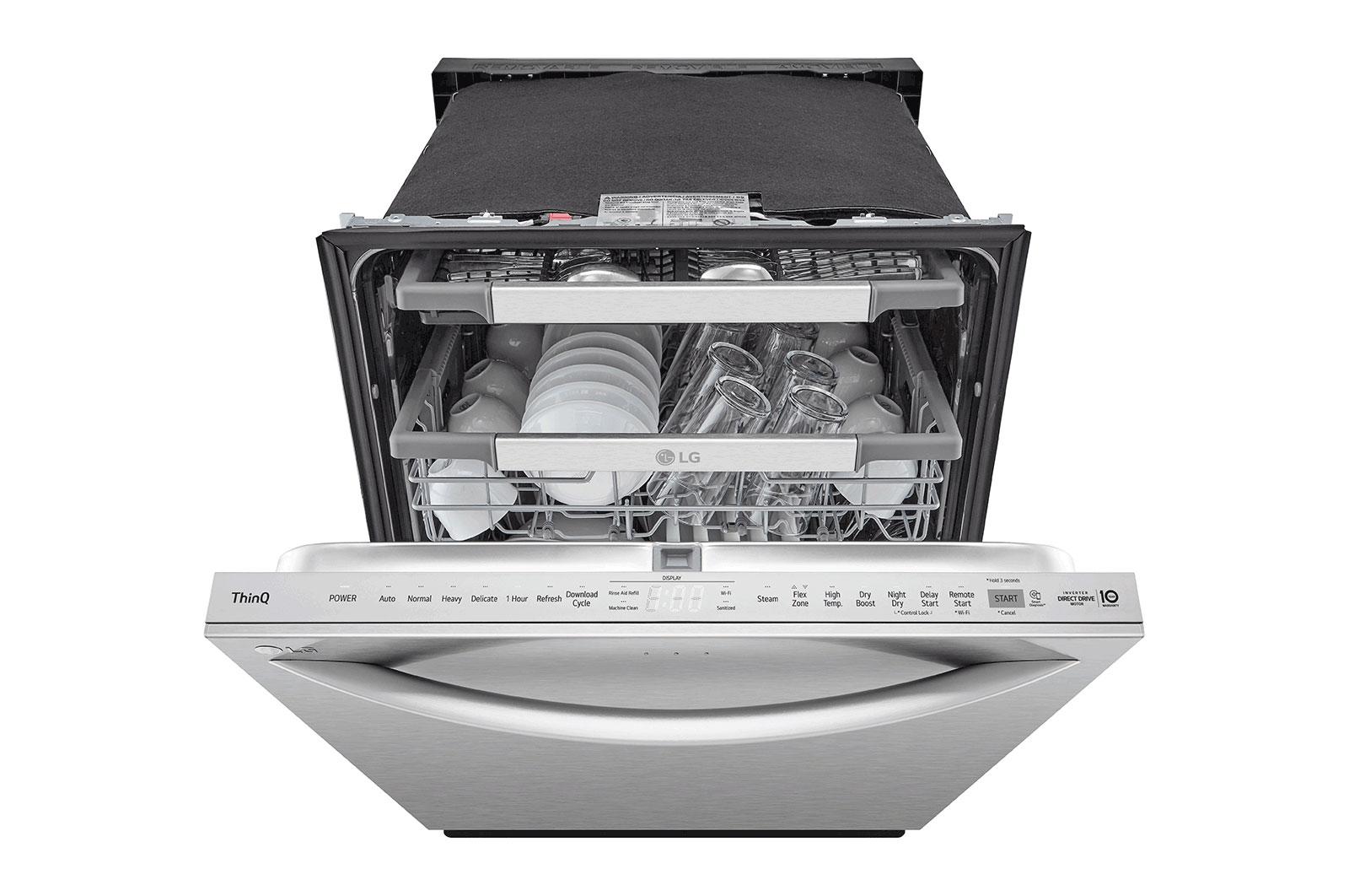 Lg LDTH7972S Smart Wi-Fi Enabled Top Control Dishwasher With 1-Hour Wash & Dry, Quadwash™ Pro, Dynamic Heat Dry & Truesteam®