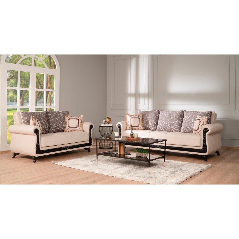 Brenda 2 Pieces One Sofa One Loveseat Living Room Set