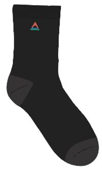 Organic Crew Socks - Black