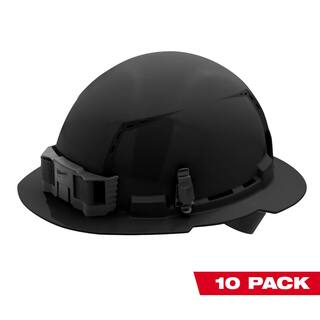 MW BOLT Black Type 1 Class C Full Brim Vented Hard Hat with 4-Point Ratcheting Suspension (10-Pack) 48-73-1211X10