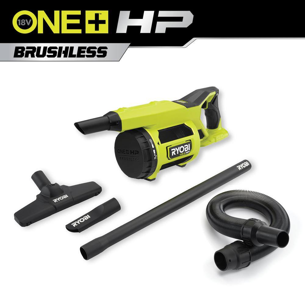 RYOBI ONE+ HP 18V Brushless Cordless Jobsite Hand Vacuum (Tool Only) PBLHV701B