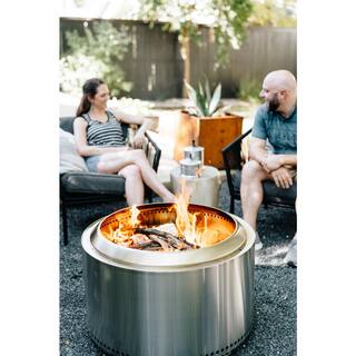 Solo Stove Yukon 2.0 in.27 in. x 17 in. Stainless Steel Wood Burning Fire Pit SSYUK-27-2.0