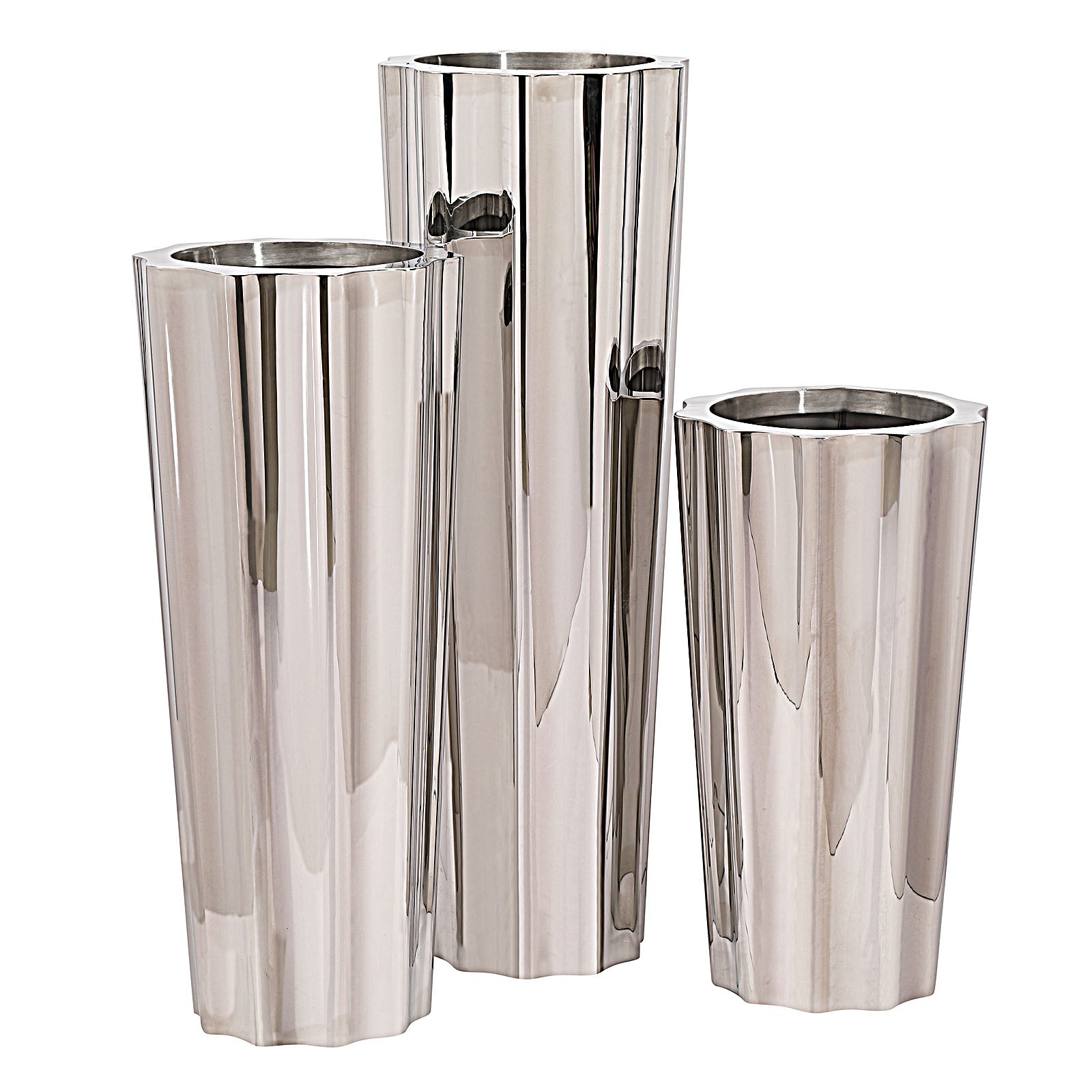 Set Of 3 Large Handmade Stainless Steel Planter Box Jks063-64-65 Tg-P03