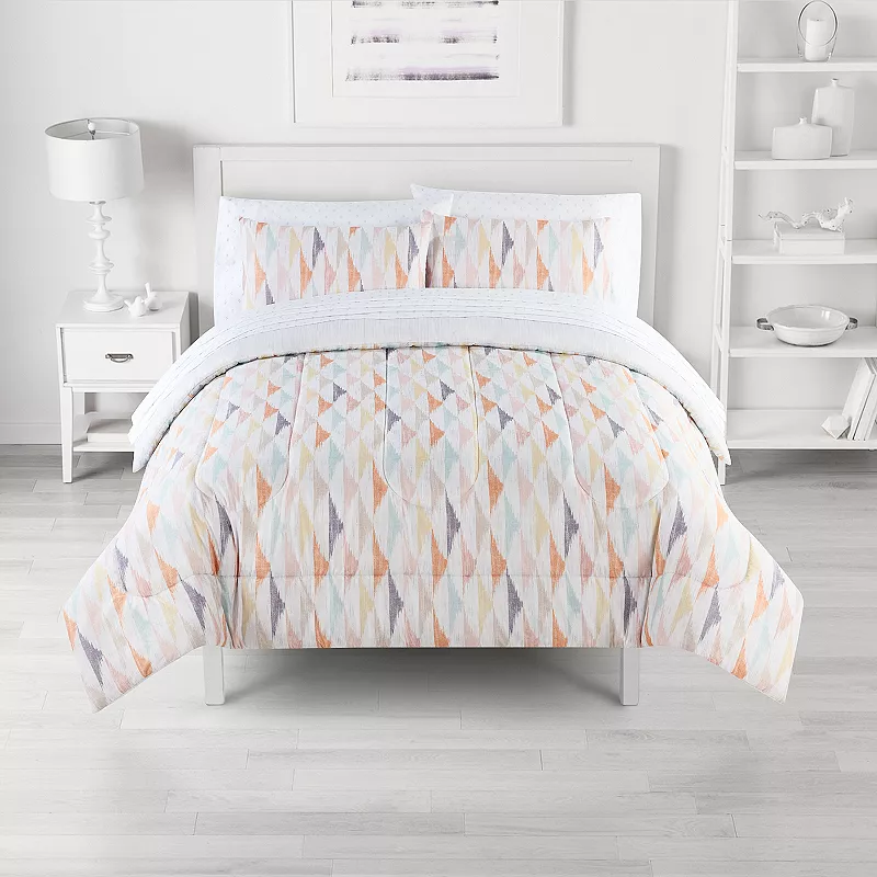 The Big One? Cameron Geo Reversible Comforter Set with Sheets