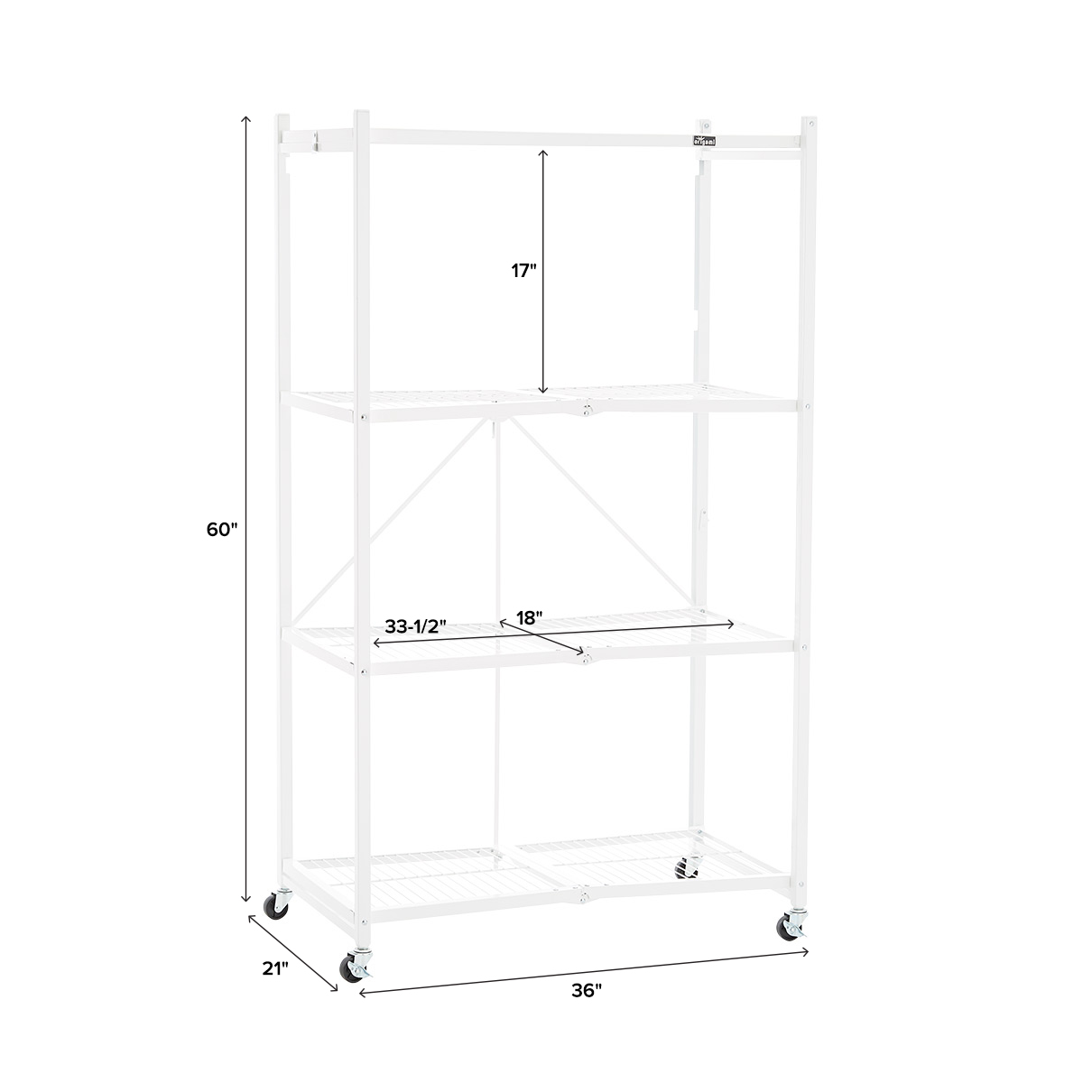 Origami 4Shelf Folding Rack