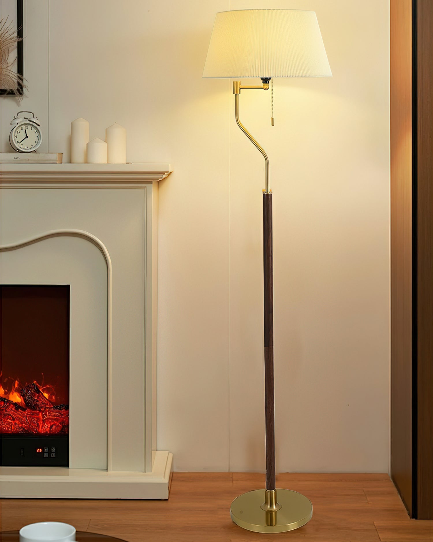 Walnut Whisper Floor Lamp