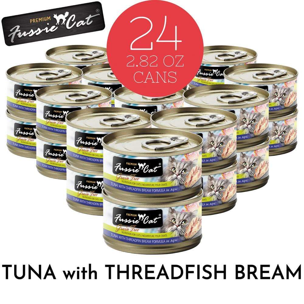 Fussie Cat Grain Free Premium Tuna with Threadfin Bream in Aspic Canne