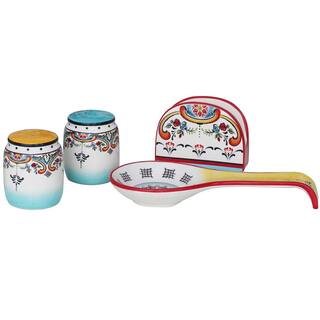 Euro Ceramica Zanzibar 4-Piece Accessory Set YS-ZB-1012