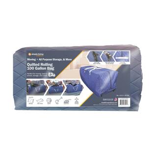 Simple Living Solutions Blue 100 Gal. Quilted Rolling Storage Bag 816100-LQ-B