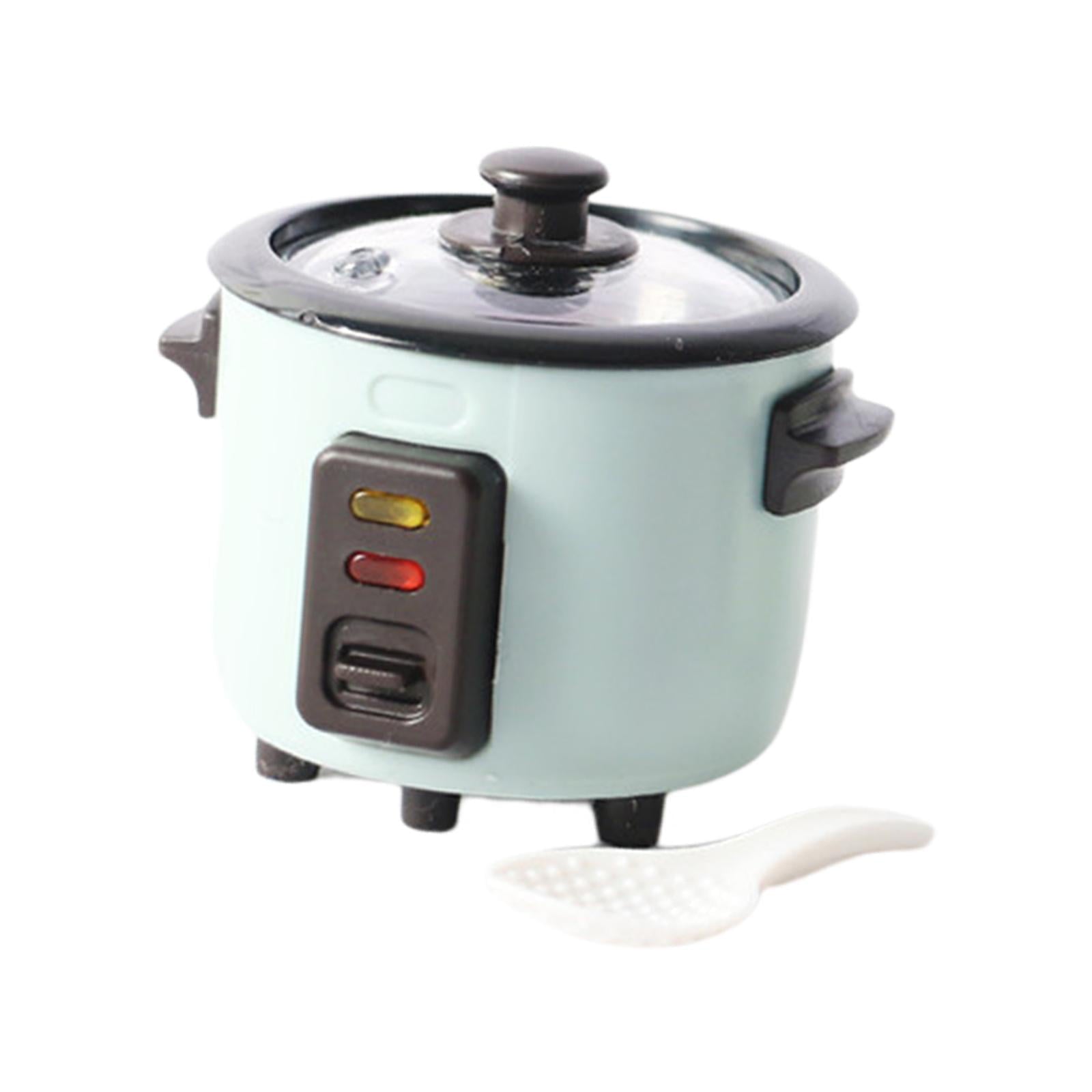 1/12 Miniature Rice Cooker Dollhouse Kitchen Appliances Accessories, Green