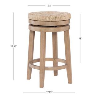 Powell Company Powell Mesquite Natural 26 in. Swivel Counter Stool HD1500CS20