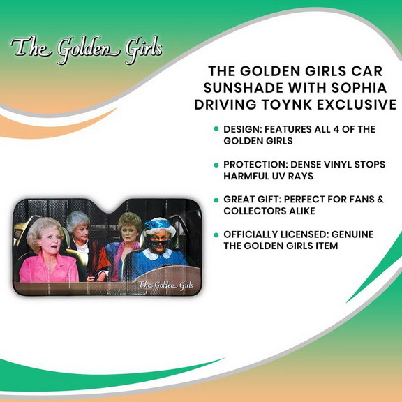 The Golden Girls Car Sunshade with Sophia Driving ...