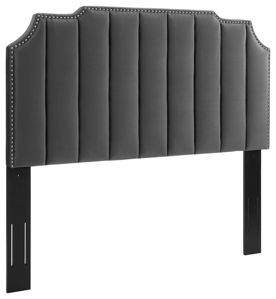 Rosalind Performance Velvet Twin Headboard   Transitional   Headboards   by Modway  Houzz