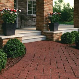 Pavestone Holland 7.87 in. L x 3.94 in. W x 1.77 in. H 45 mm Red Charcoal Concrete Paver (672-Piece145 sq. ft.Pallet) 22088