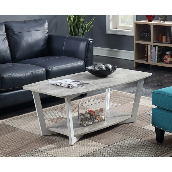 Porch and Den Clouet Coffee Table with Shelf