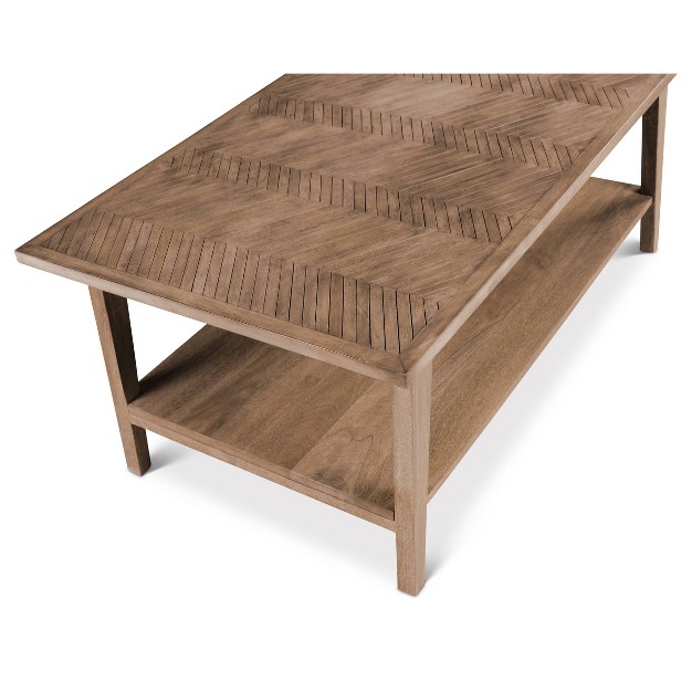 Milani Rectangle Cocktail Table Natural Steve Silver Co