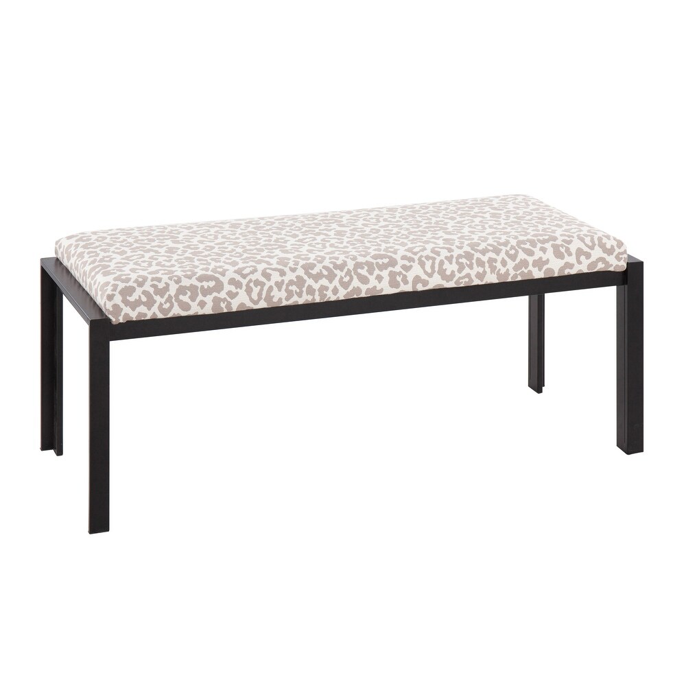 Strick   Bolton Forrest Black Upholstered Bench