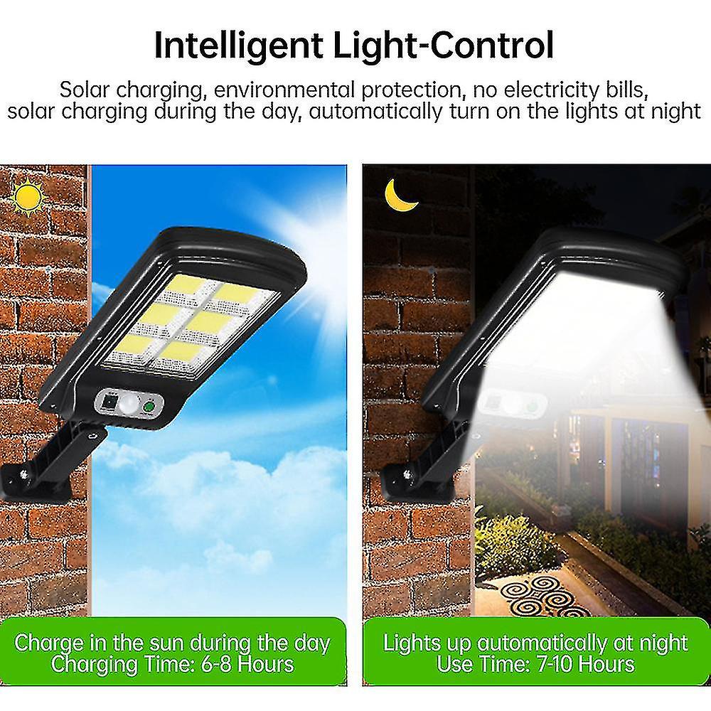 Led Solar Light Outdoor Solar Street Lamp With 3 Light Mode Motion Sensor Waterproof Sunlight Garden Patio Decoration Wall Sconce