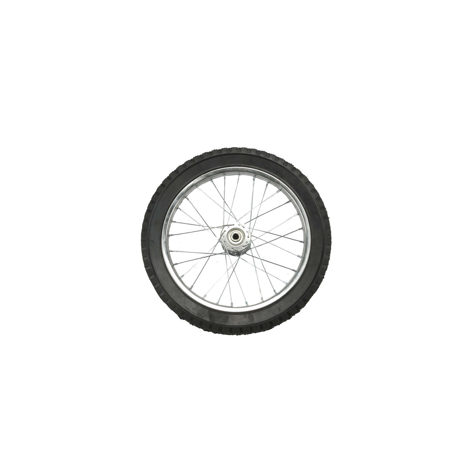 Arnold 16 in. Butyl Rubber Wire Spoke Wheel 100 lb 1 pk