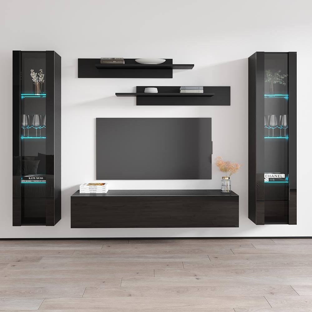 Fly AB2 30TV Wall-Mounted Floating Modern Entertainment Center