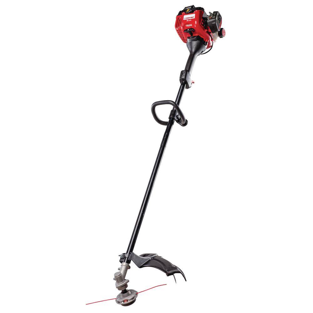 Troy-Bilt 25 cc Gas 2-Stroke Straight Shaft Trimmer with Fixed Line Trimmer Head TB25S