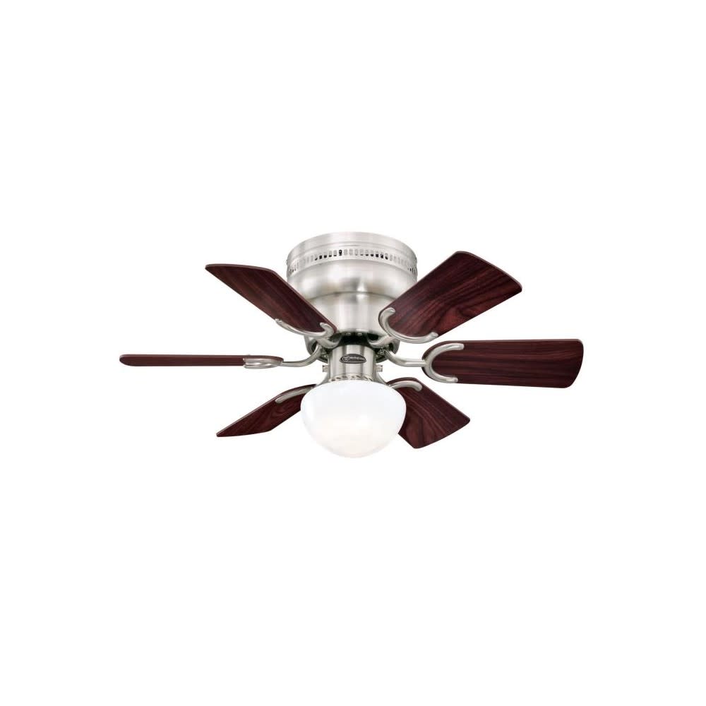 Westinghouse 30 Petite Brushed Nickel LED Indoor Ceiling Fan ;