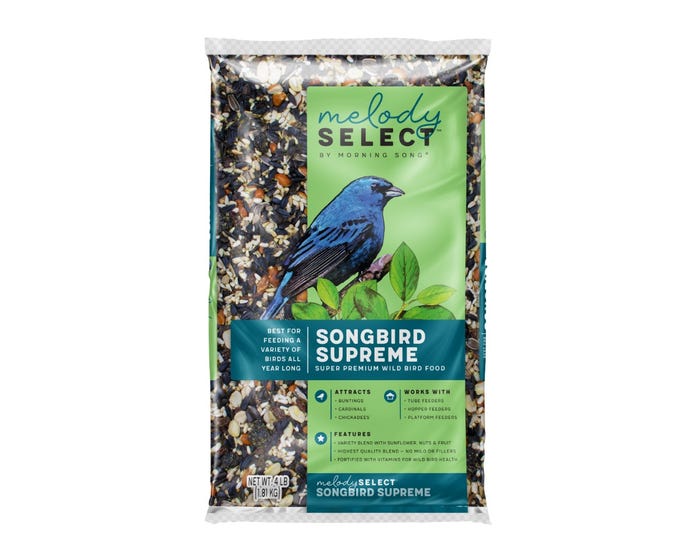 Melody Select Songbird Supreme Wild Bird Seed， 4 lb. Bag