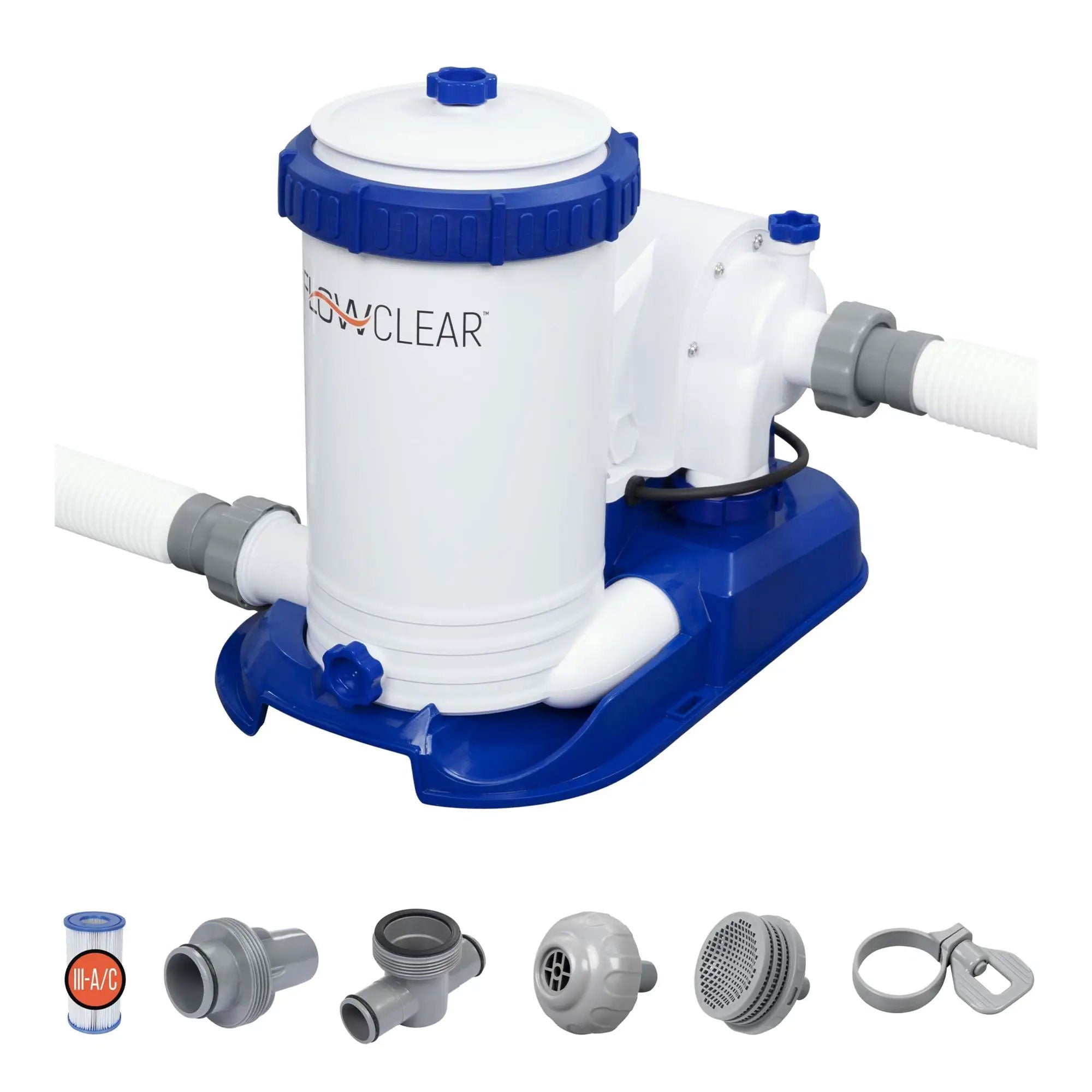 Bestway 58392E Flowclear 2500 GPH Above Ground Swimming Pool Water Filter Pump