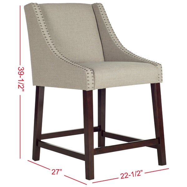 SAFAVIEH Dylan Light Grey Counterstool - 22.5