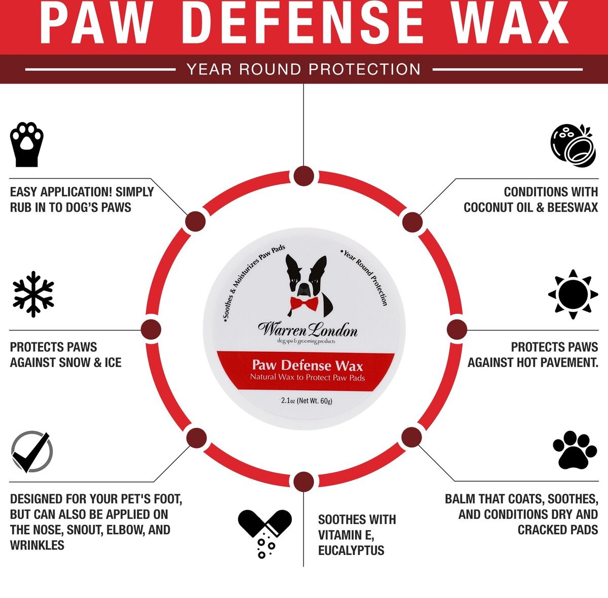 Warren London Dog Paw Defense Wax