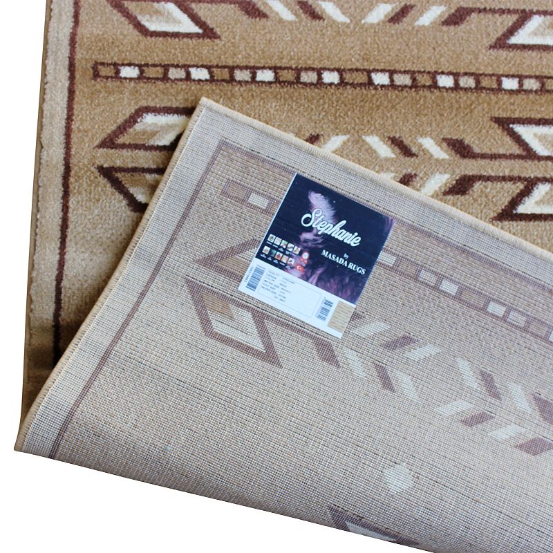 Masada Rugs Masada Rugs Southwest 3'x16' Native American Area Rug Runner in Beige