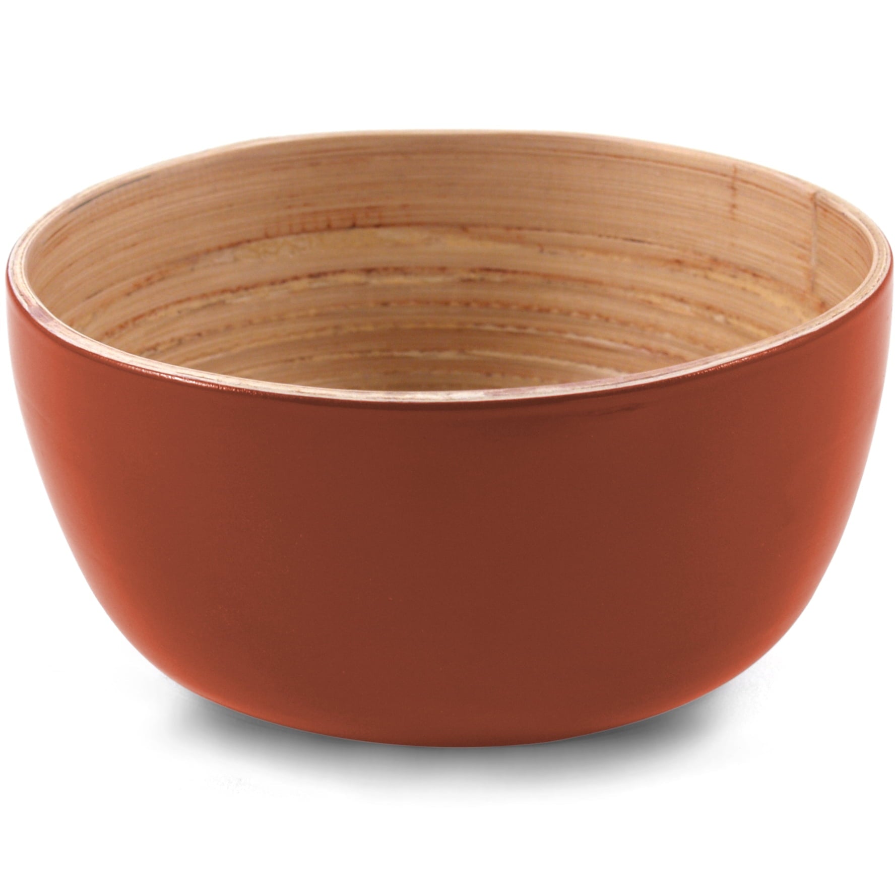 Core Bamboo Terracotta Orange Small 6 Inch Bowl， Set of 4