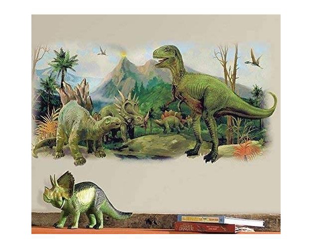 Giant Dinosaurs Scene Peel And Stick Wall Graphic Roommates