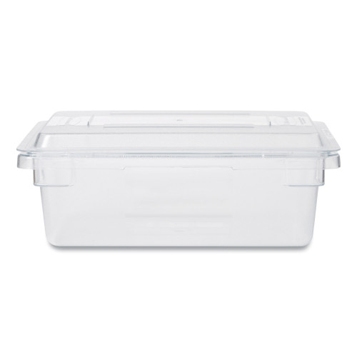 Rubbermaid Commercial Food/Tote Box Lids， 12 x 18， Clear， Plastic (3310CLE)