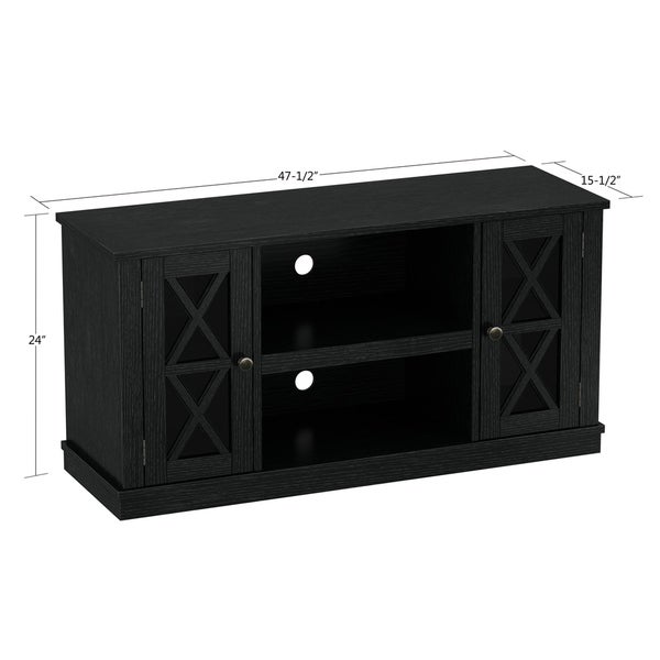 Bayport TV Stand for TVs up to 55 inches， Black